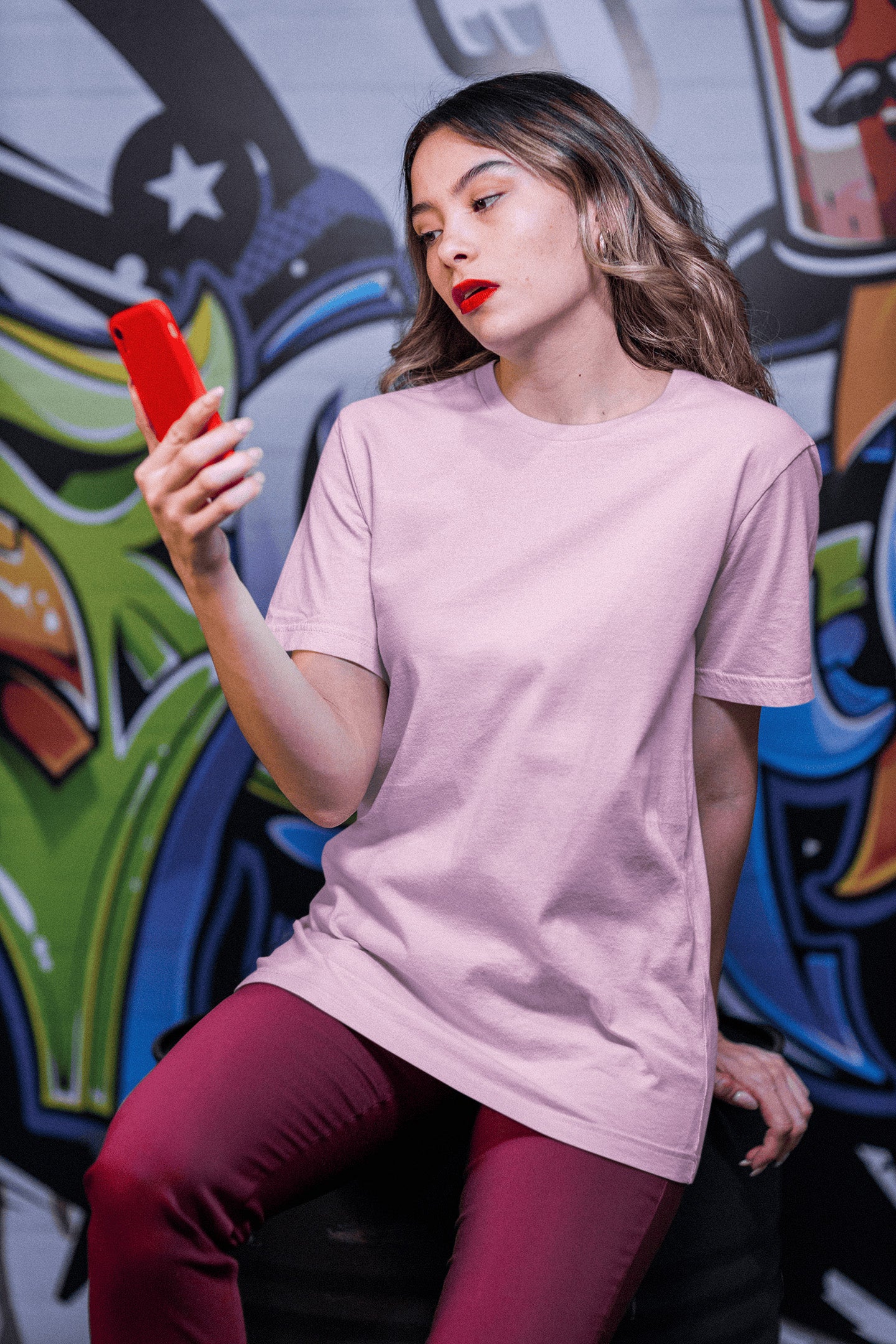 Women's Classic Fit T-Shirt - Light Pink | The OddBall Wagon