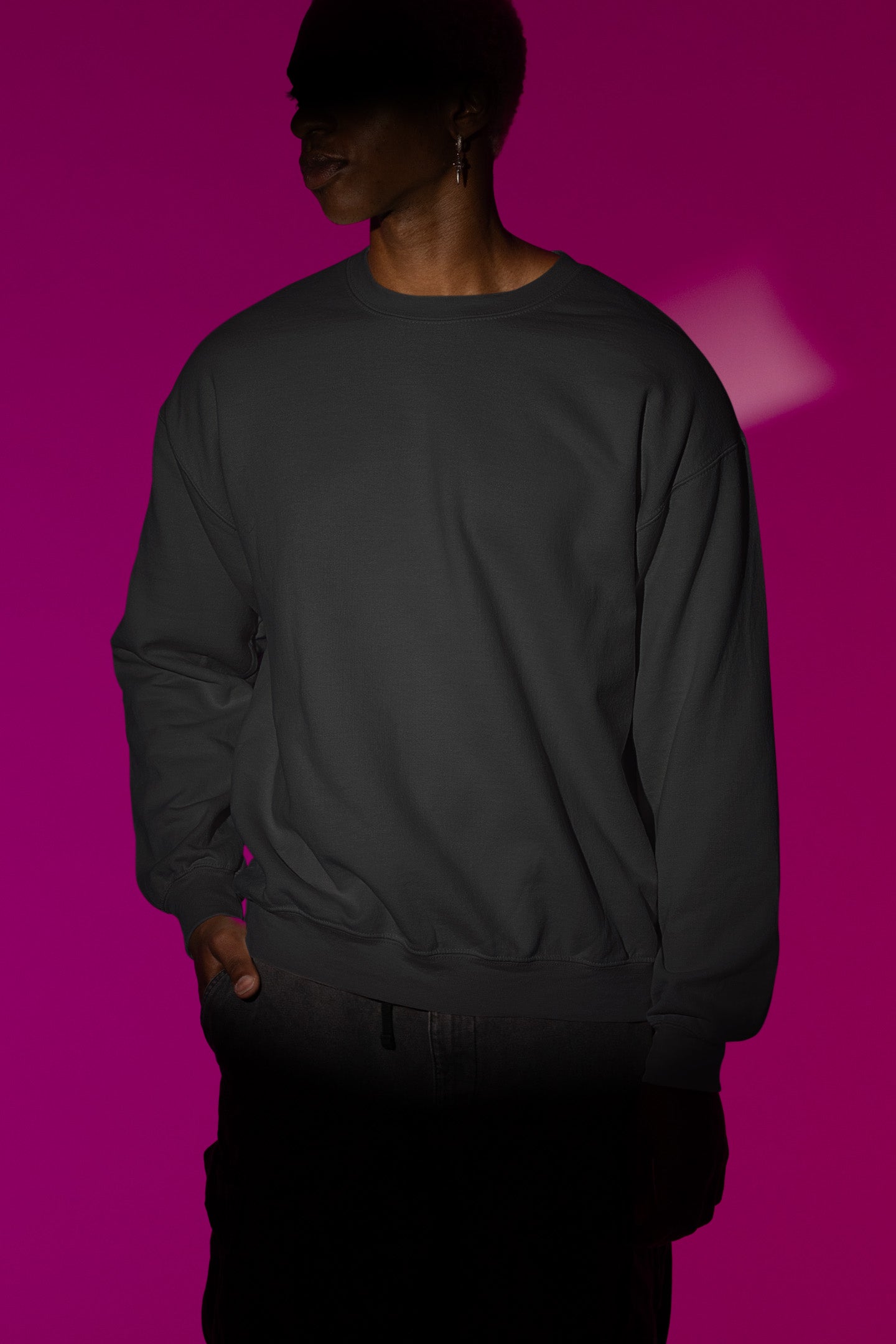 Classic Men's Black Sweatshirt | The OddBall Wagon