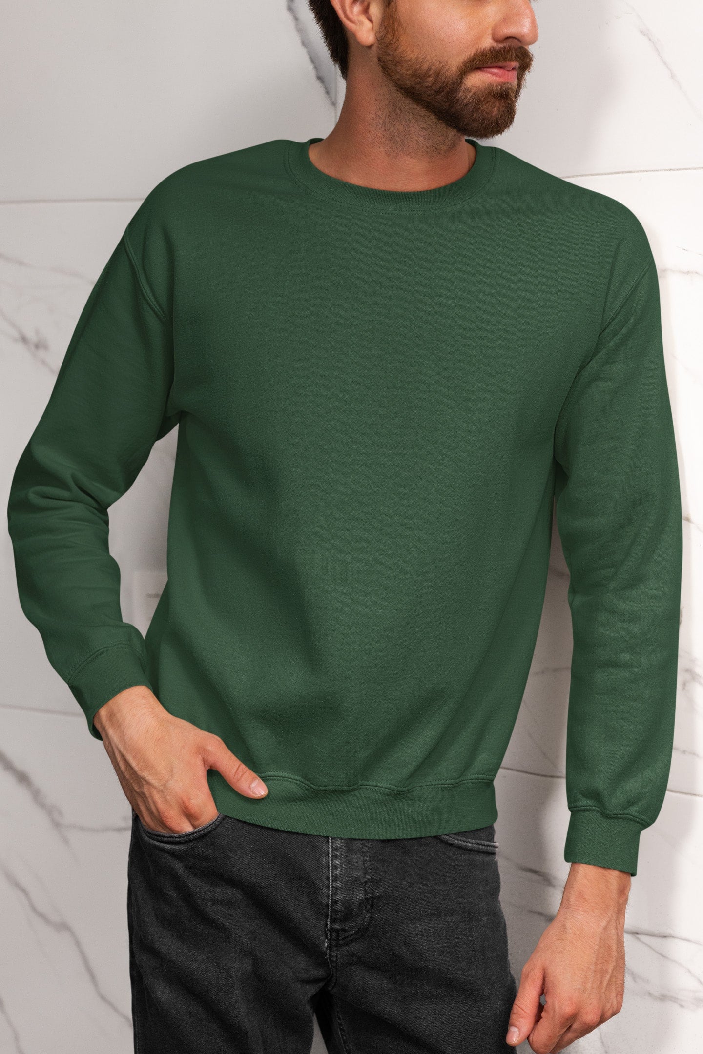 Classic Men's Olive Green Sweatshirt | The OddBall Wagon