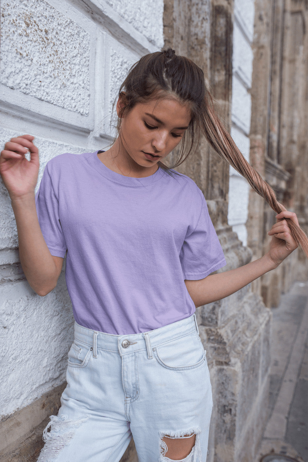 Women's Classic Fit T-Shirt - Iris Lavendar | The OddBall Wagon