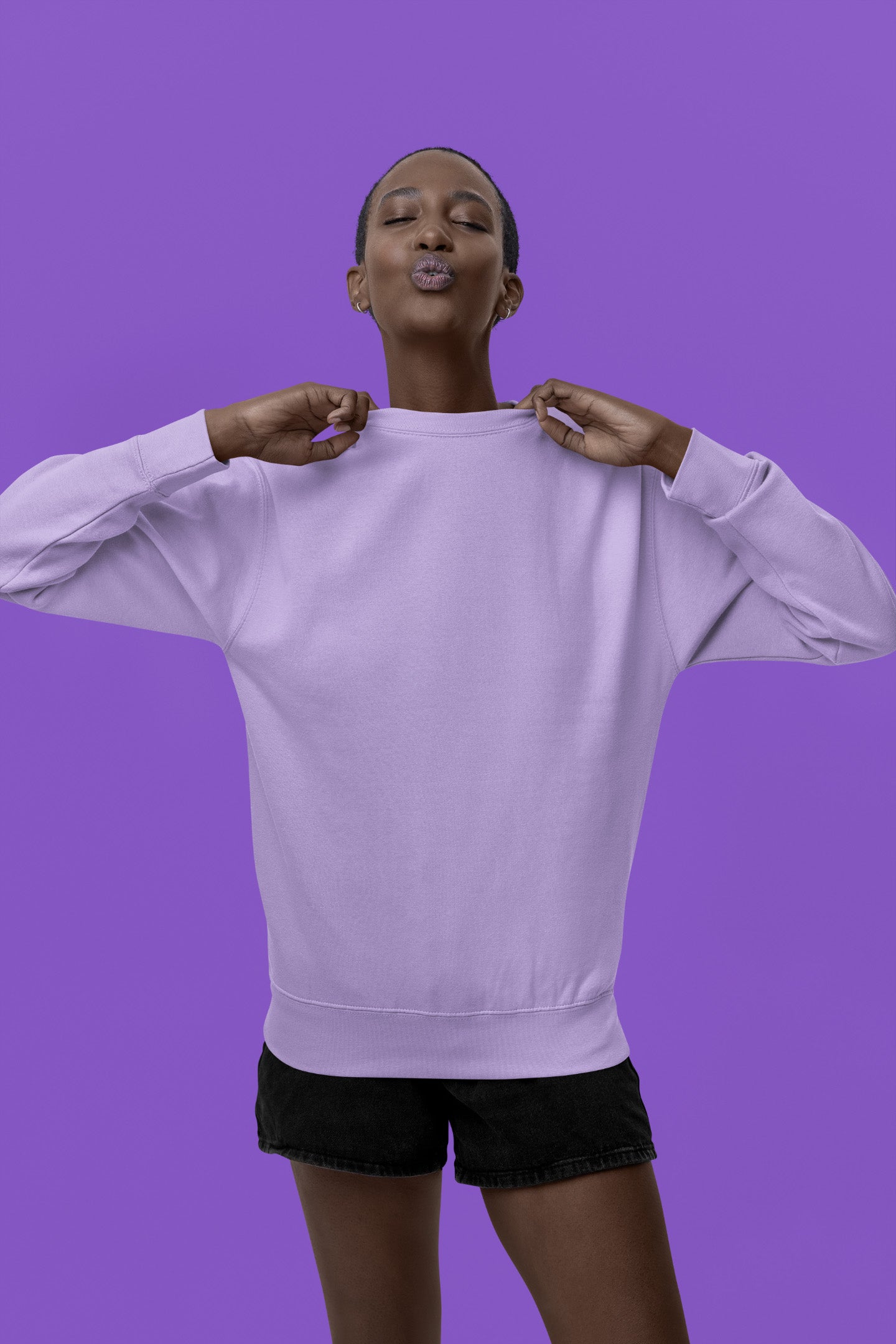 Women's Iris Lavendar Sweatshirt | The OddBall Wagon