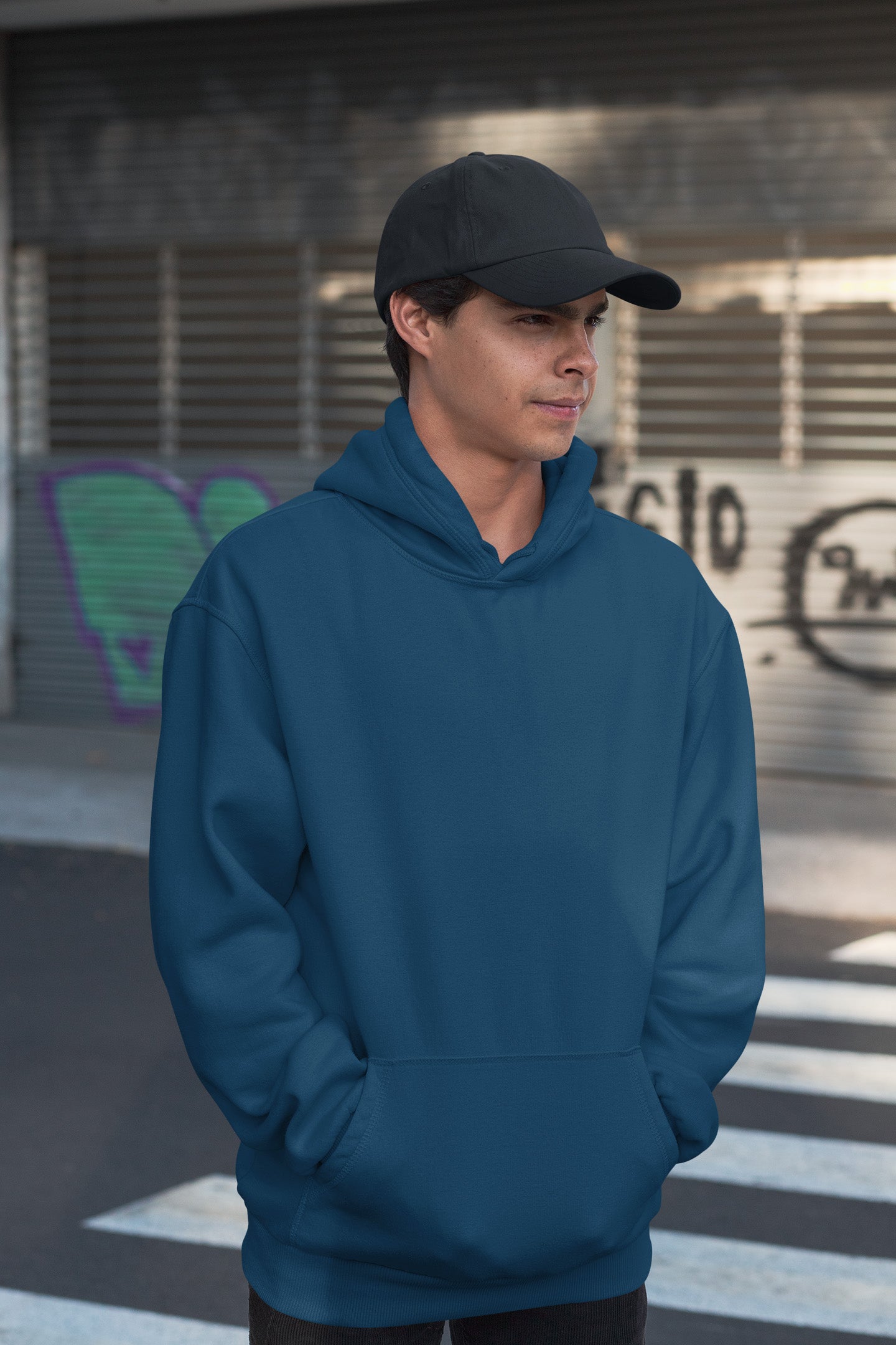 Men's Oversized Navy Blue Hoodie | The OddBall Wagon