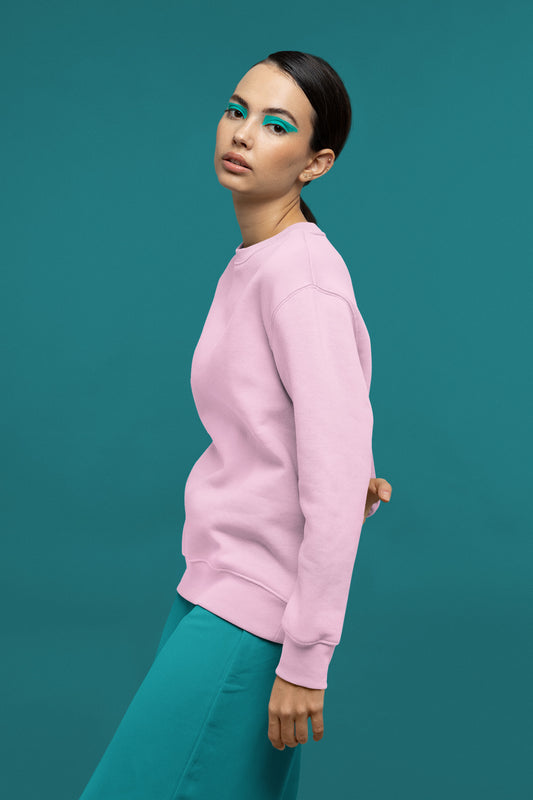 Women's Light Pink Sweatshirt | The OddBall Wagon