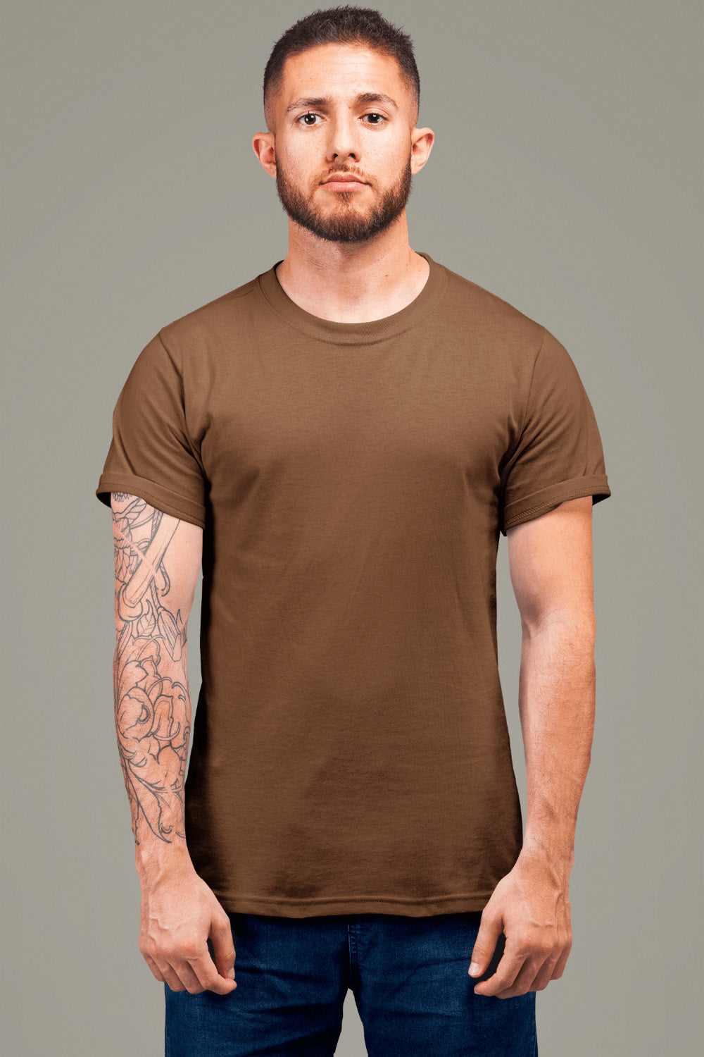 Men's Classic Fit T-Shirt - Coffee Brown | The OddBall Wagon