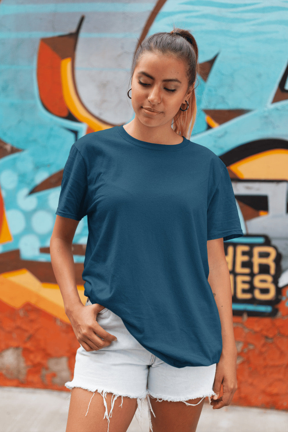 Women's Classic Fit T-Shirt - Navy Blue | The OddBall Wagon