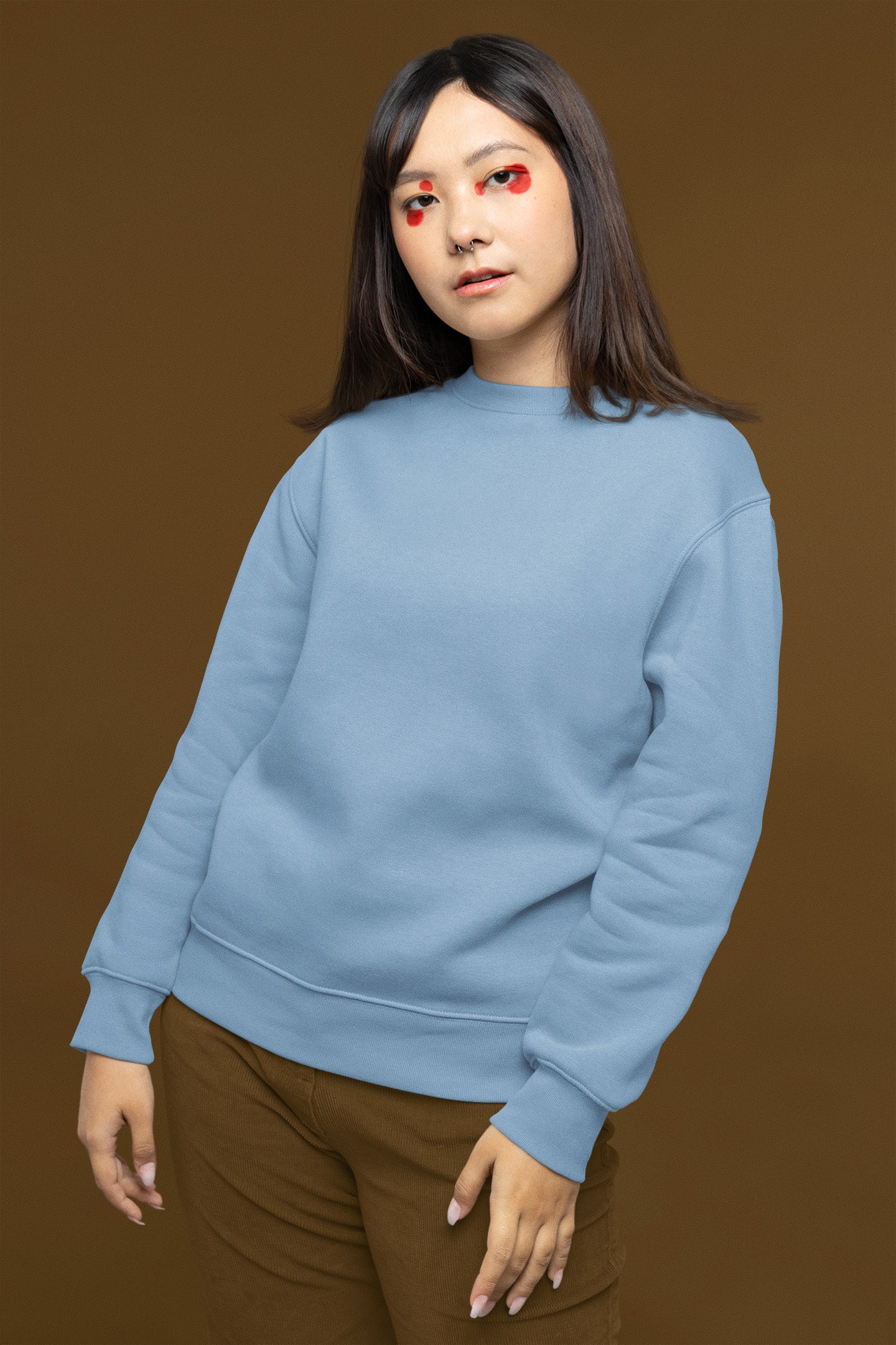 Women's Baby Blue Sweatshirt | The OddBall Wagon