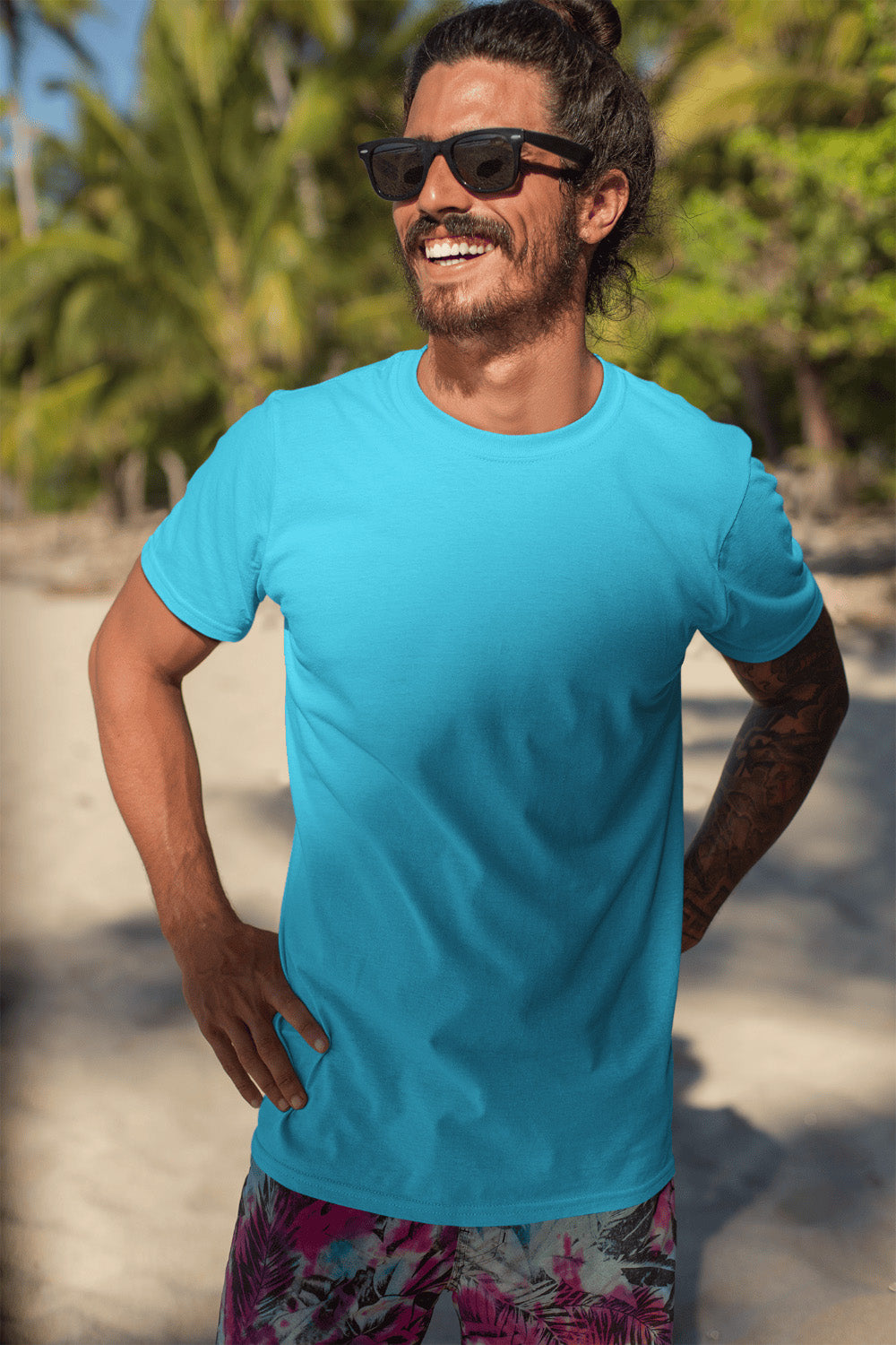 Men's Classic Fit T-Shirt - Sky Blue | The OddBall Wagon