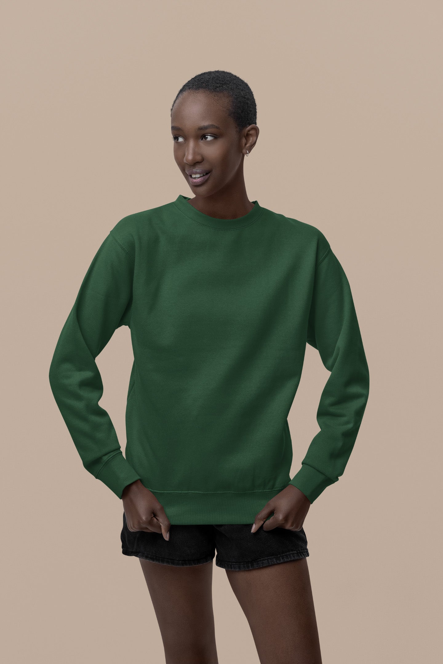 Women's Olive Green Sweatshirt | The OddBall Wagon