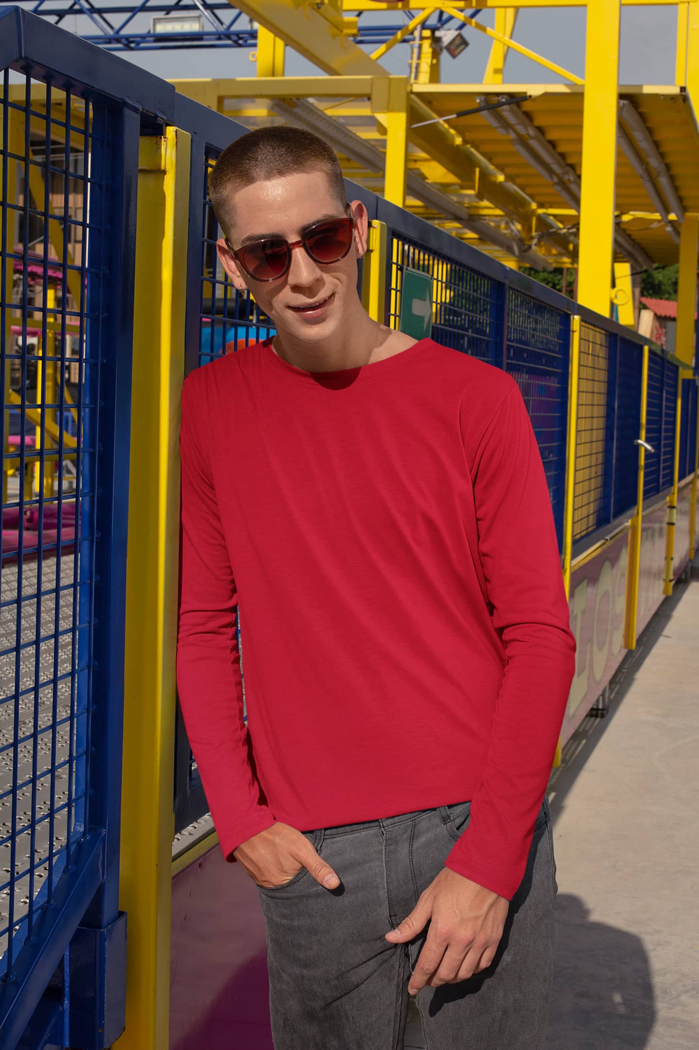 Men's Classic Red Full Sleeves | The OddBall Wagon