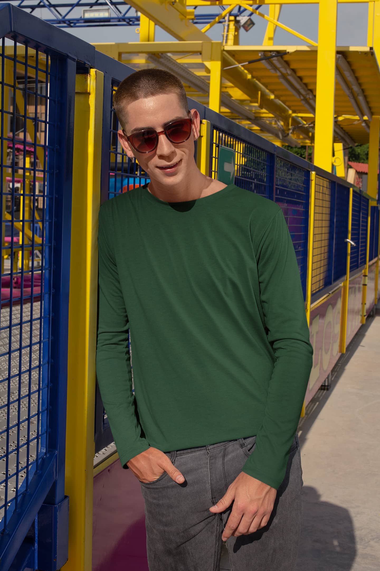 Men's Classic Olive Green Full Sleeves | The OddBall Wagon