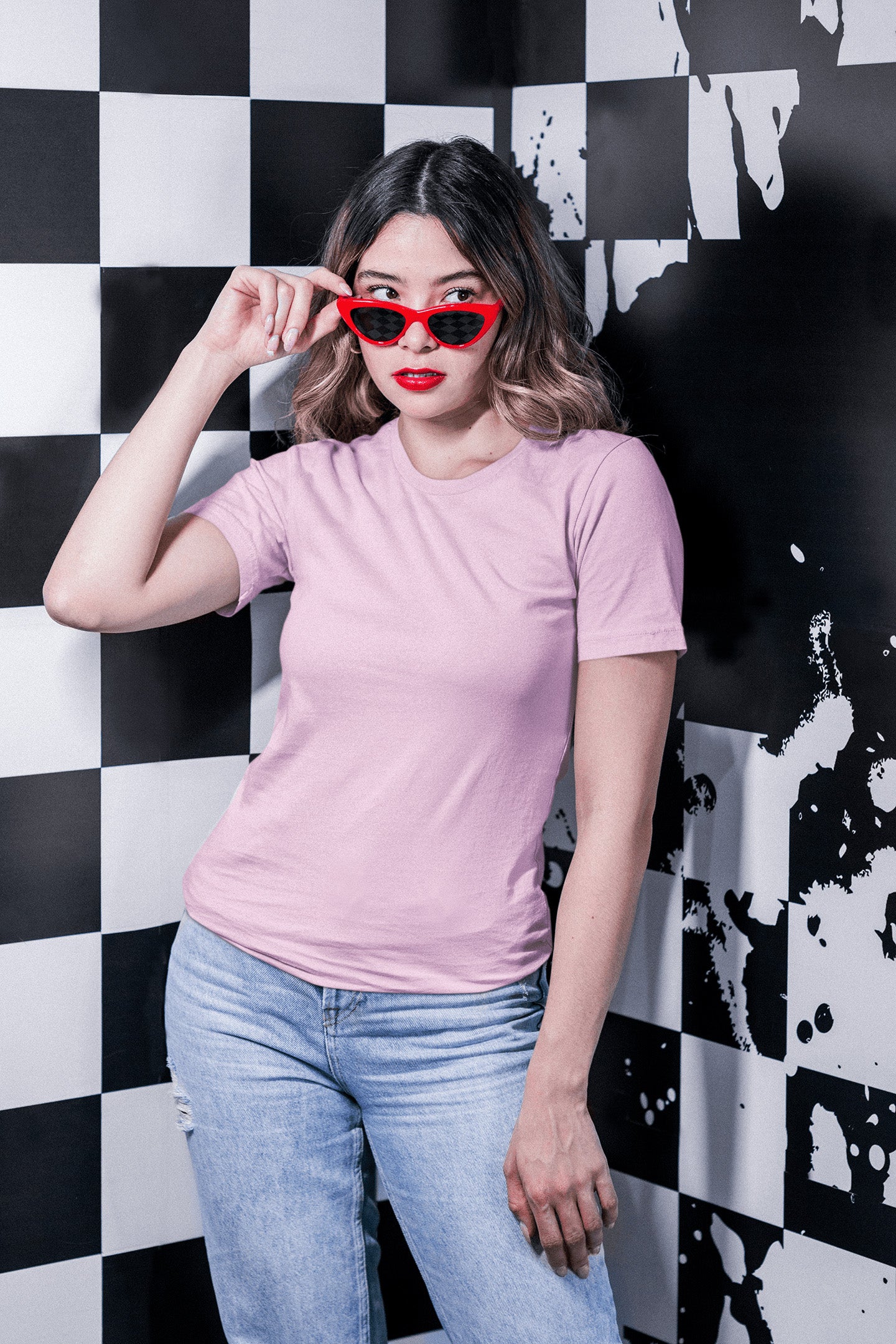 Women's Classic Fit T-Shirt - Light Pink | The OddBall Wagon