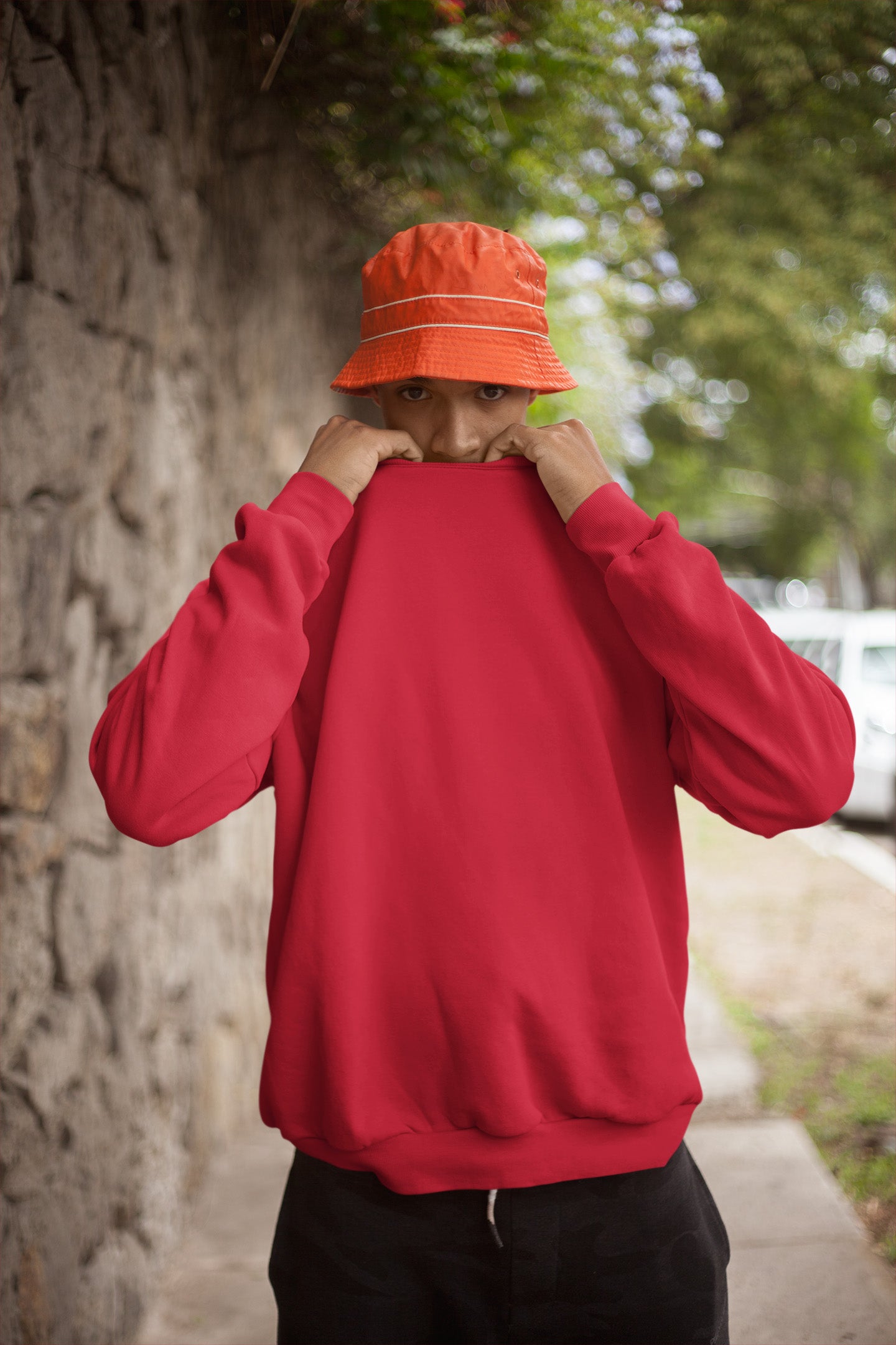 Classic Men's Red Sweatshirt | The OddBall Wagon