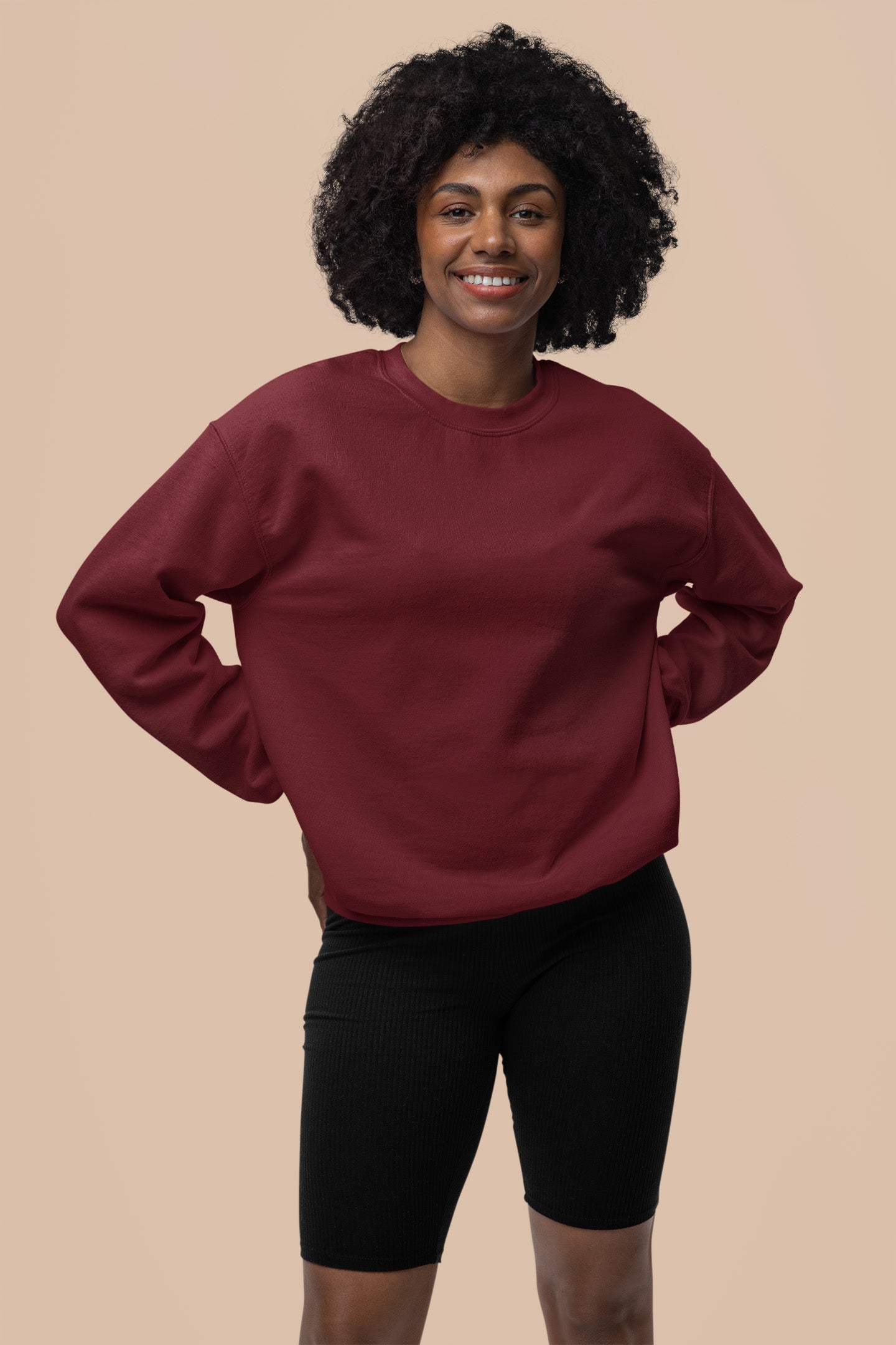 Women's Maroon Sweatshirt | The OddBall Wagon