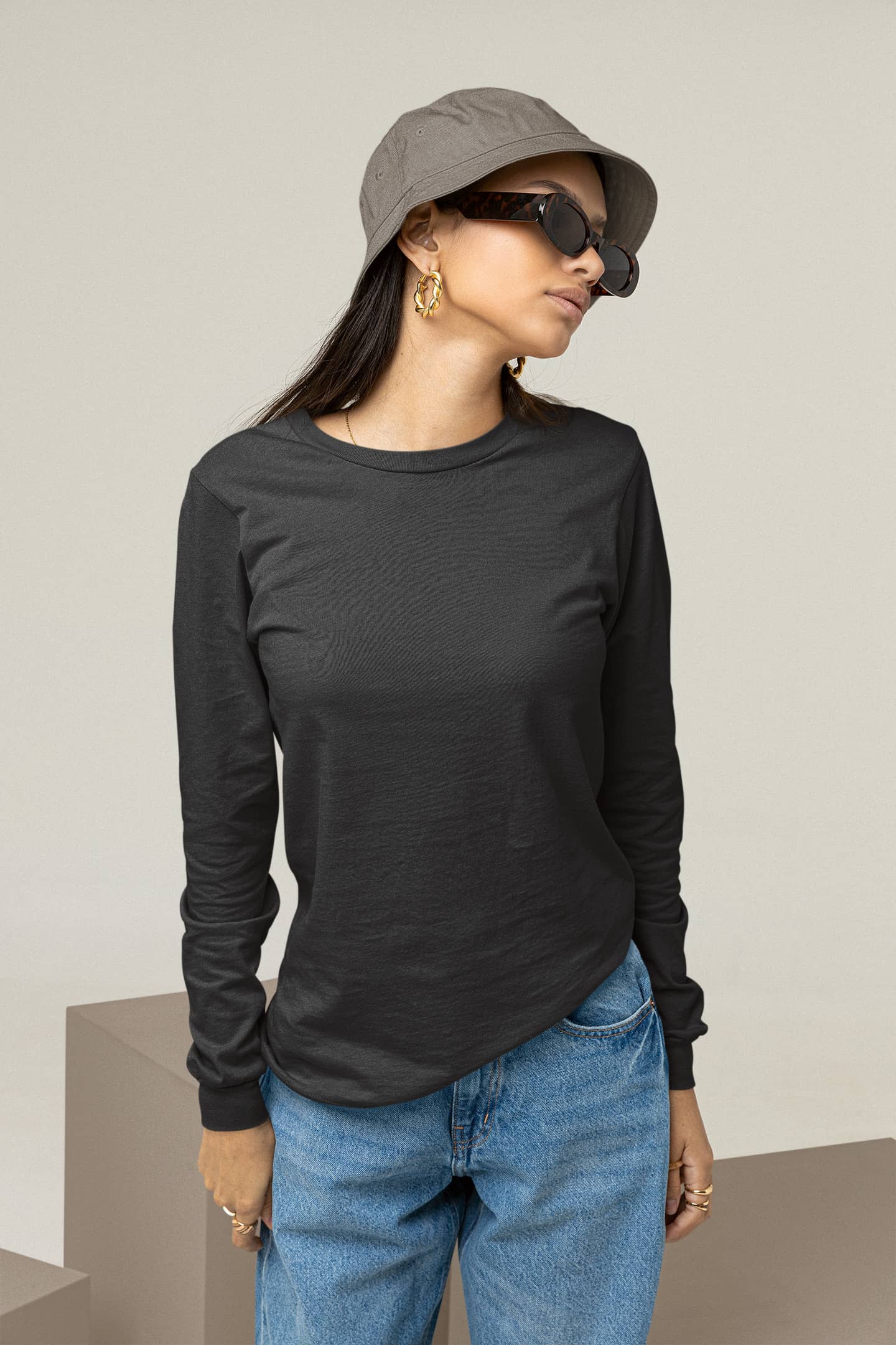 Women's Classic Black Long Sleeve | The OddBall Wagon