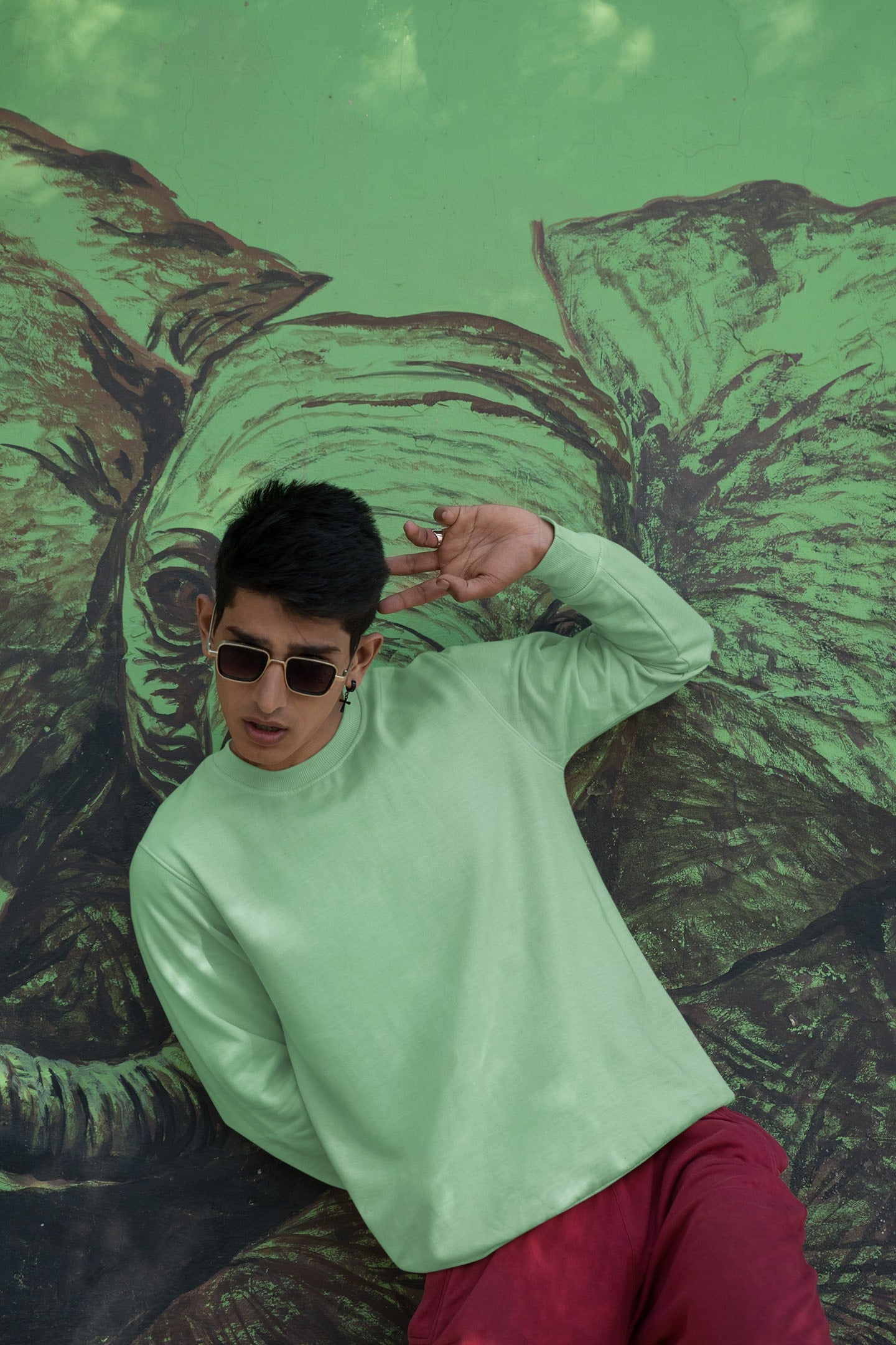 Classic Men's Mint Green Sweatshirt | The OddBall Wagon