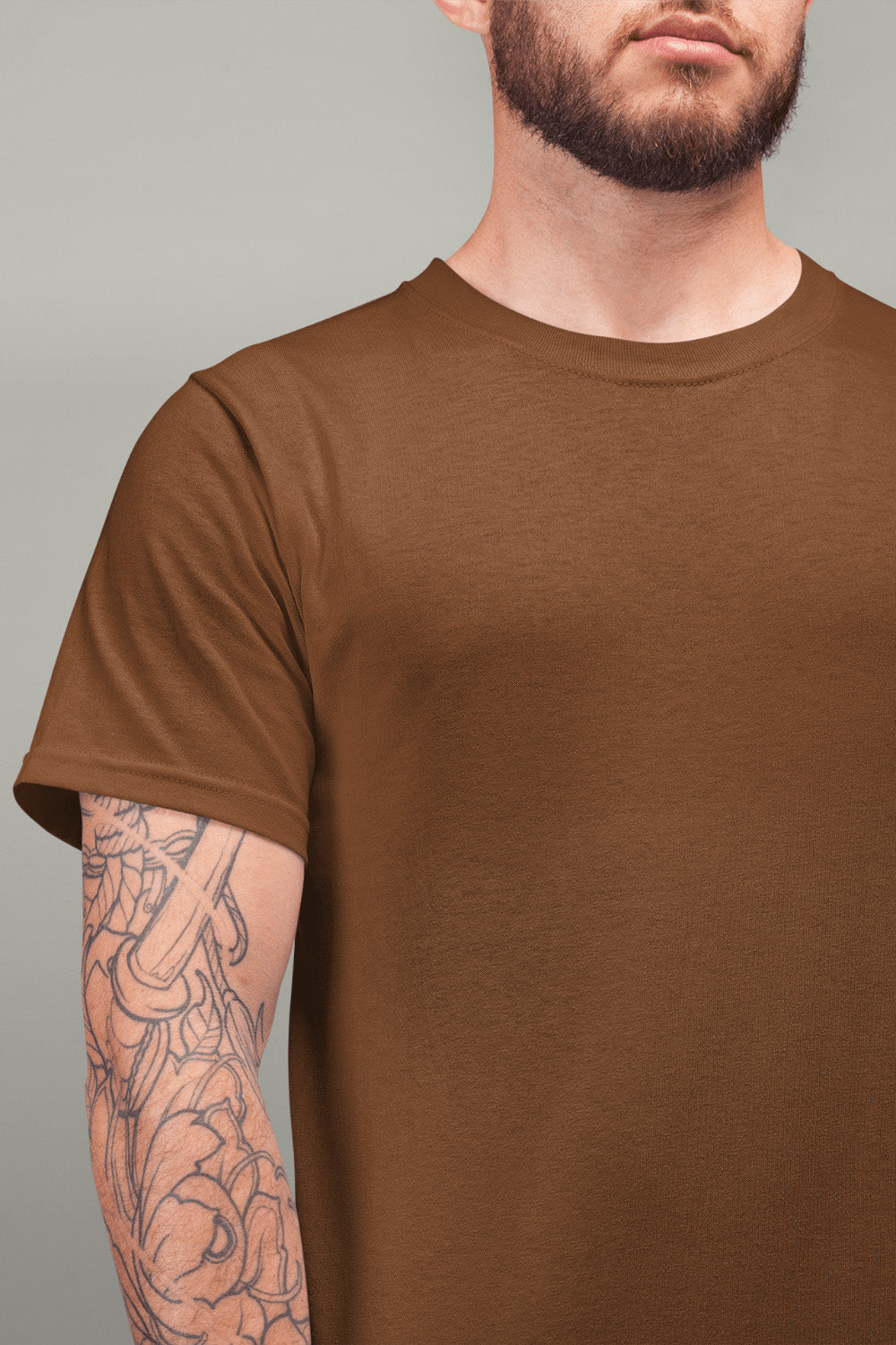 Men's Classic Fit T-Shirt - Coffee Brown | The OddBall Wagon