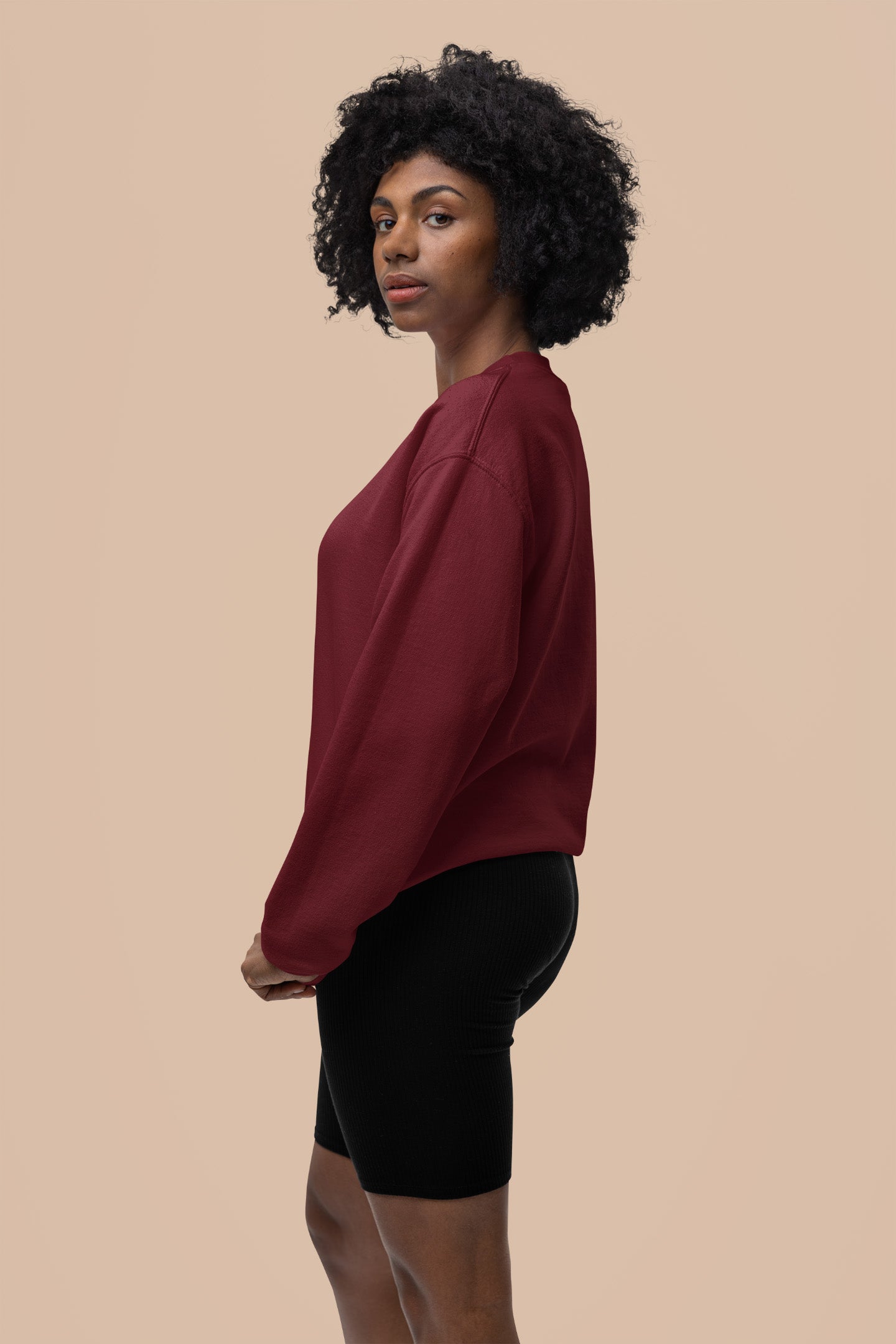 Women's Maroon Sweatshirt | The OddBall Wagon