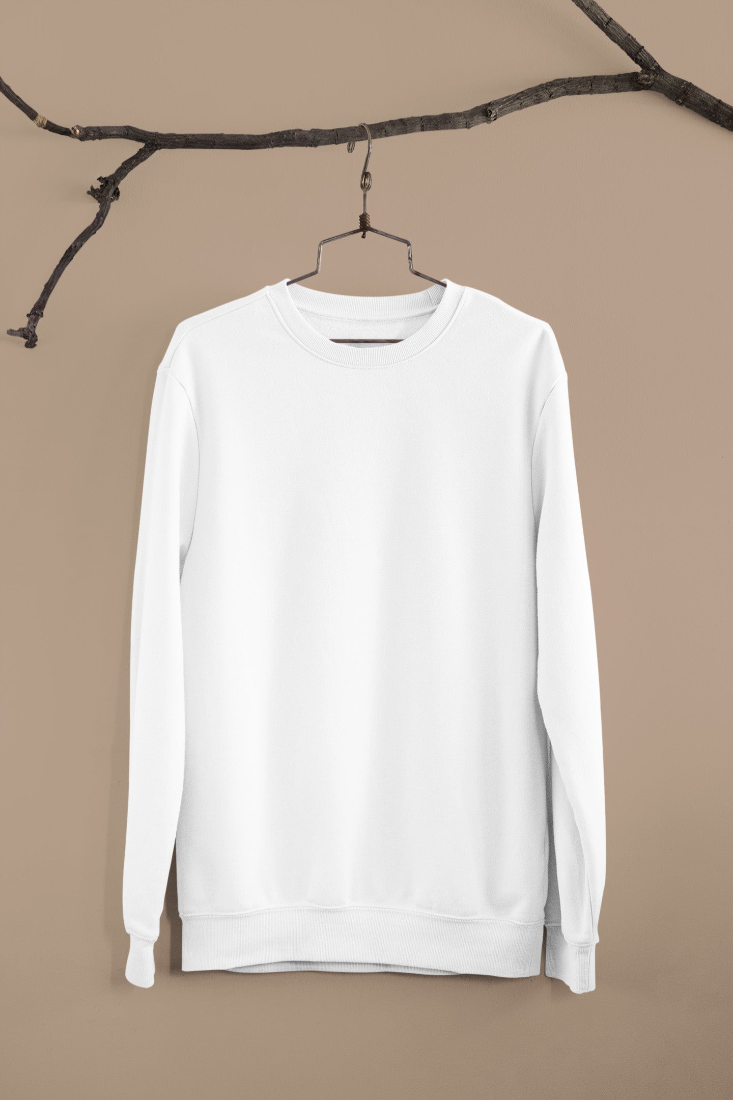 Classic Men's White Sweatshirt | The OddBall Wagon