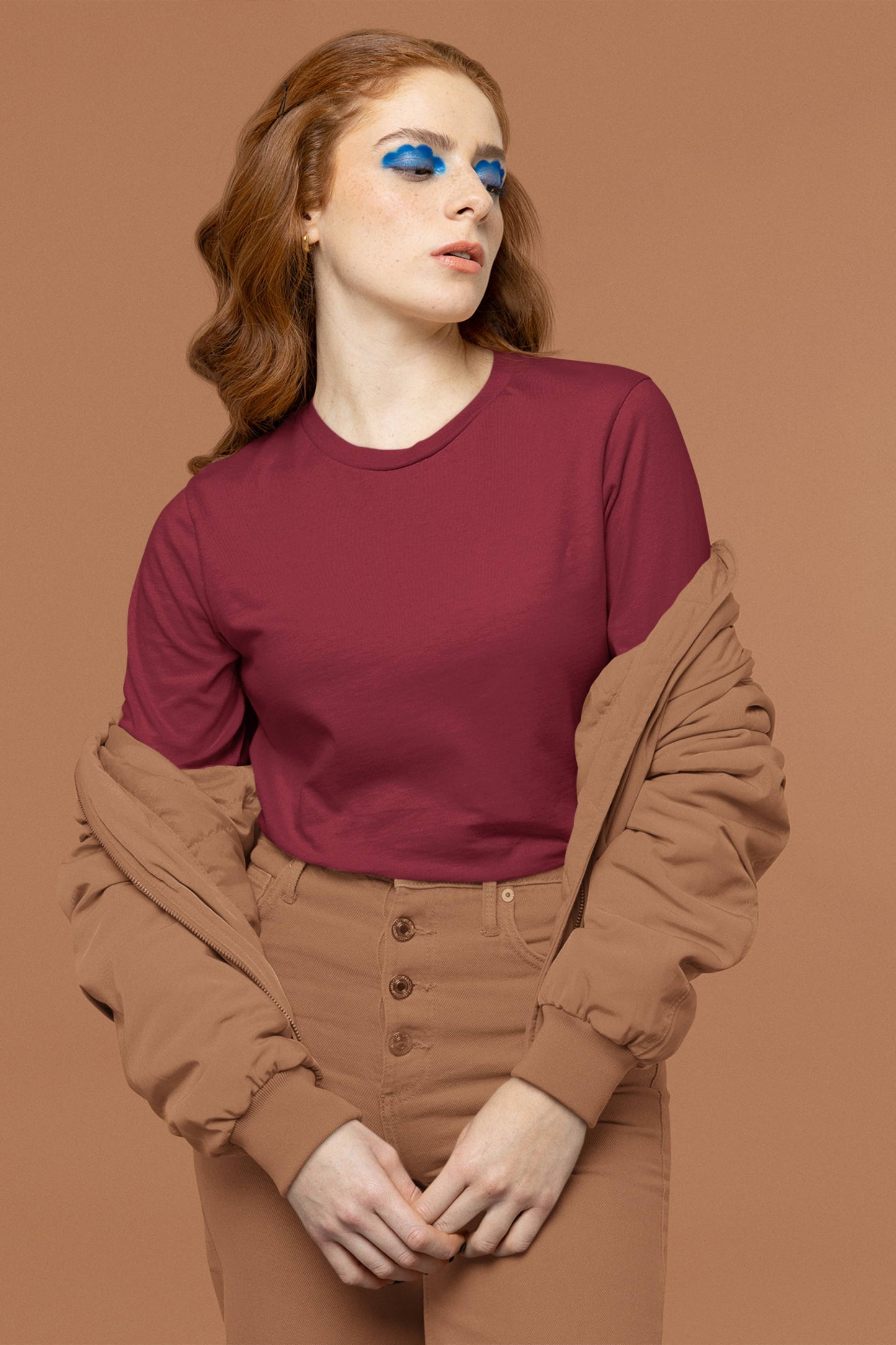 Women's Classic Maroon Long Sleeve | The OddBall Wagon