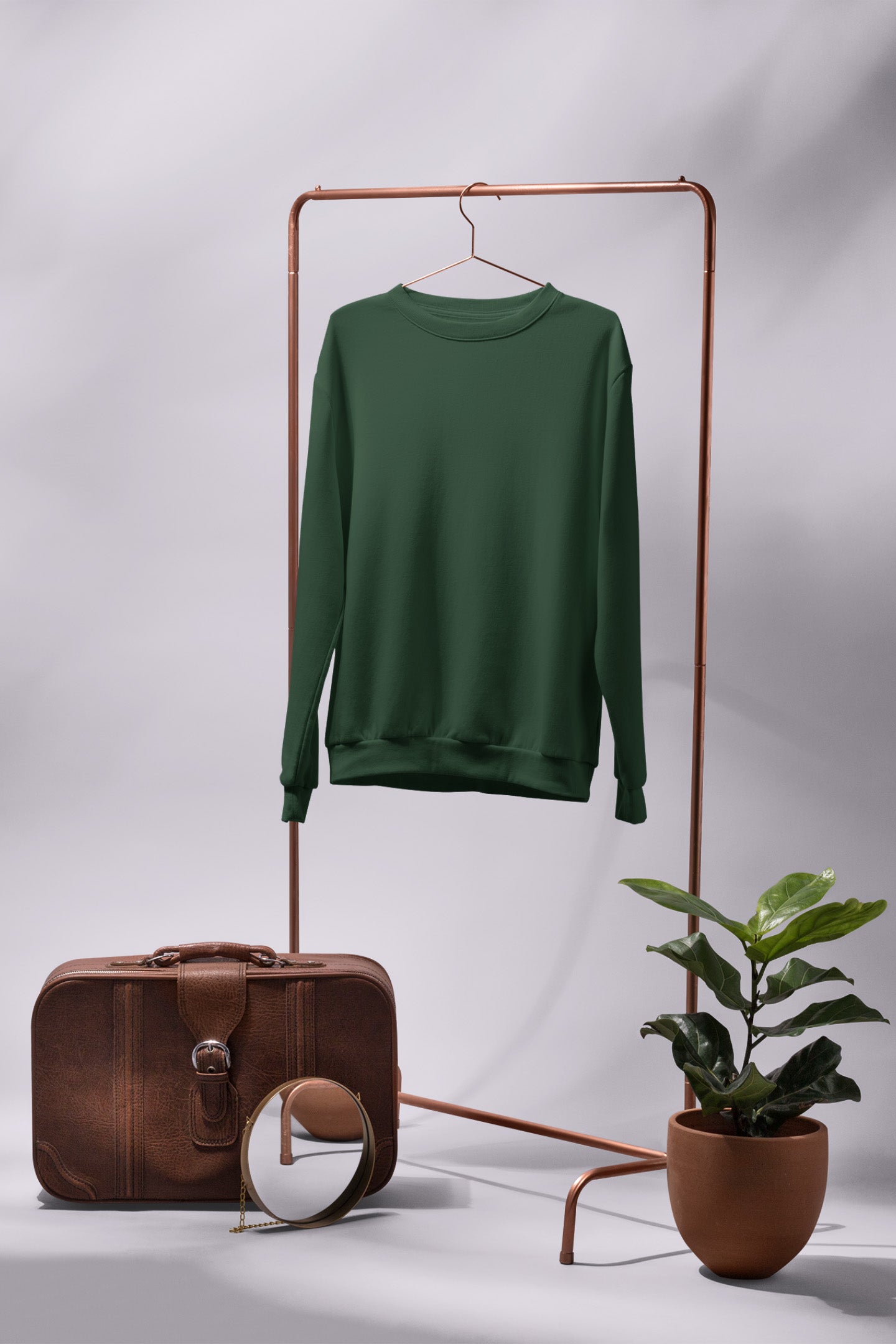 Classic Men's Olive Green Sweatshirt | The OddBall Wagon