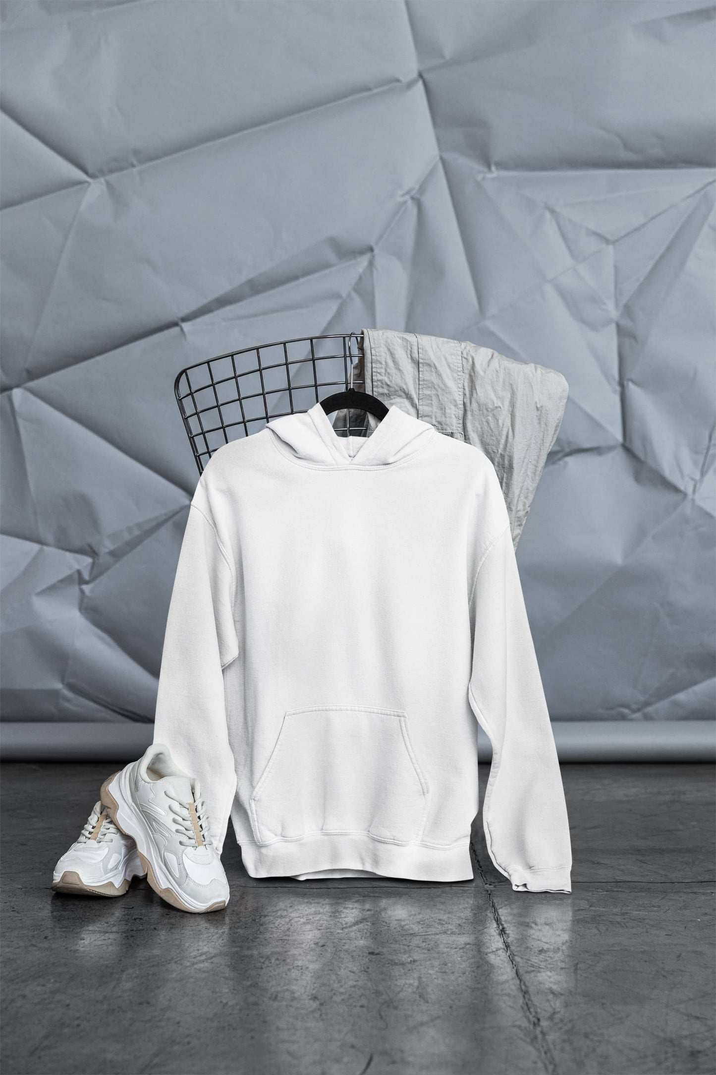 Men's Oversized White Hoodie | The OddBall Wagon