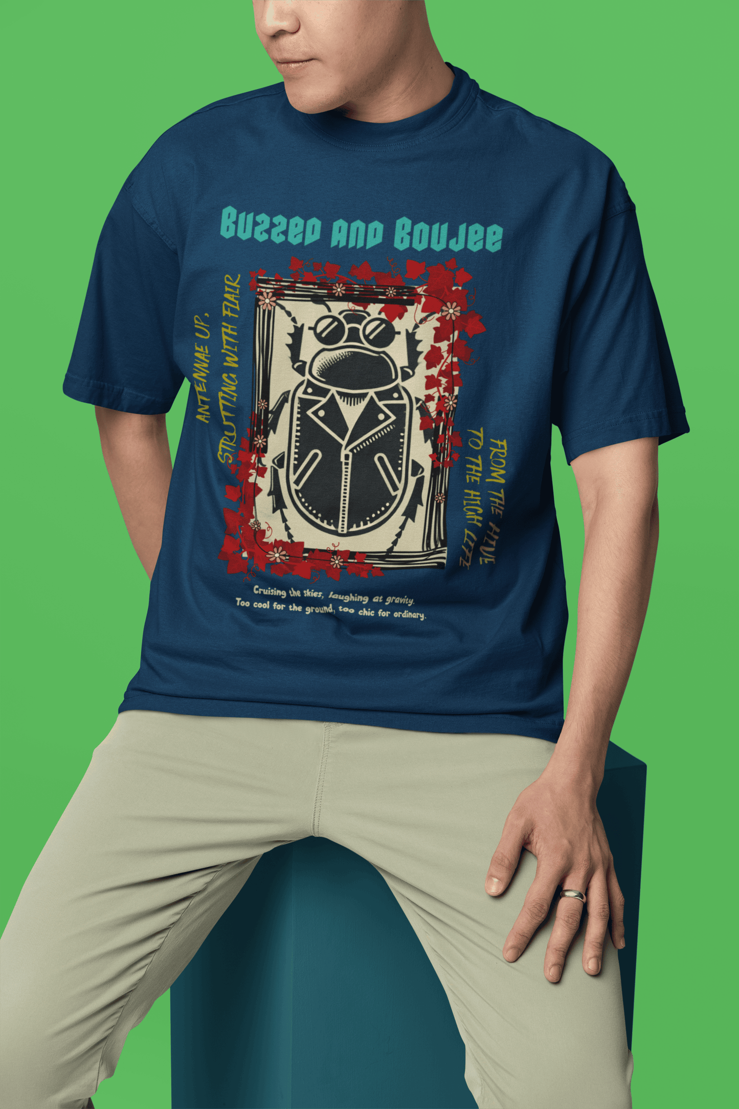 Buzzed and Boujee Oversized T-Shirt | The OddBall Wagon