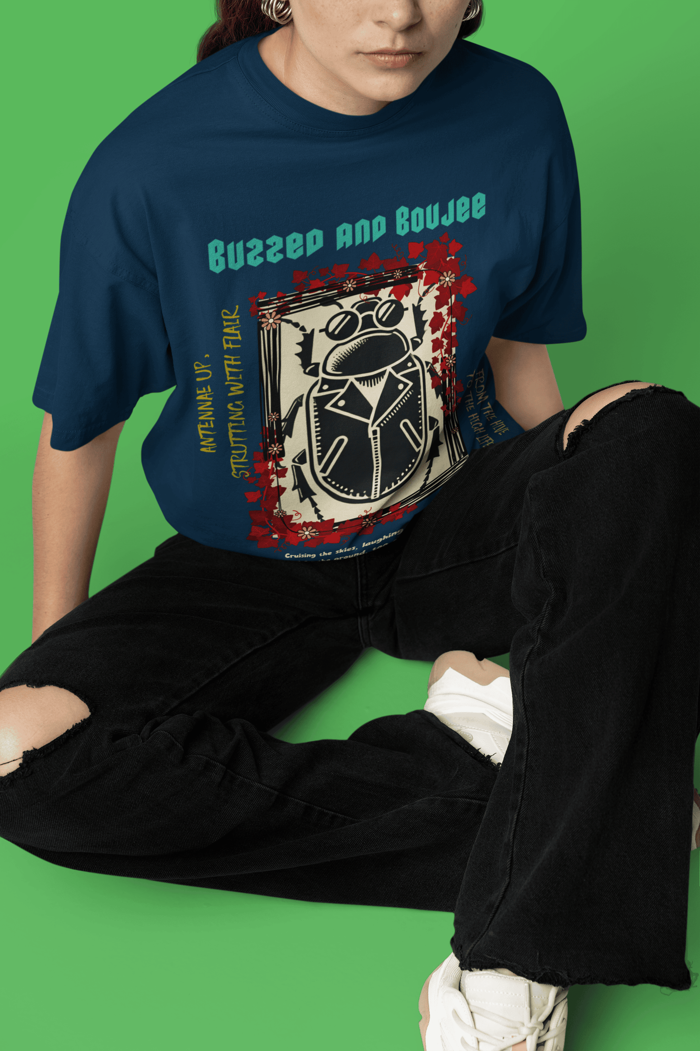 Buzzed and Boujee Oversized T-Shirt | The OddBall Wagon