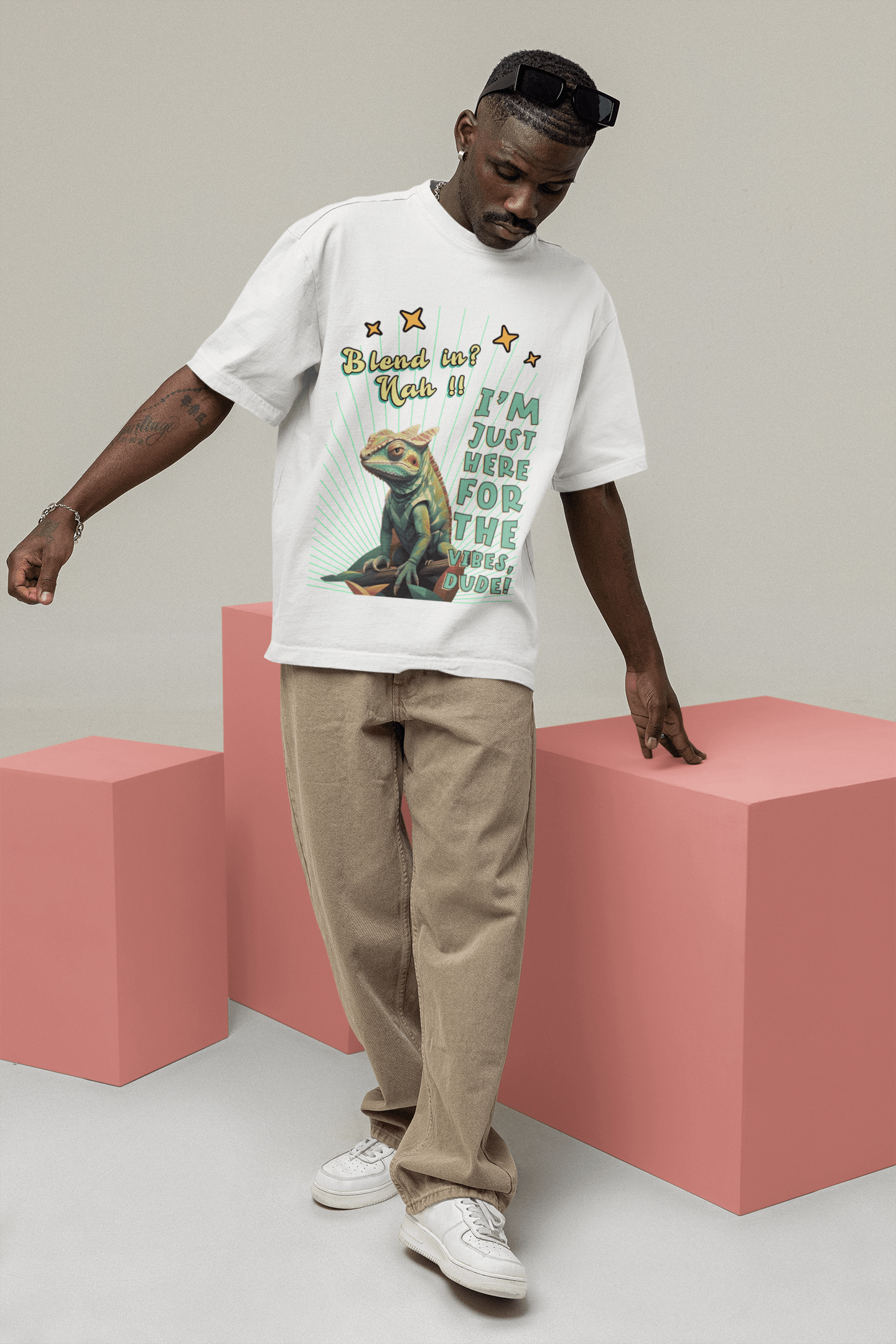 Blend In? Nah!! Oversized T-Shirt | The OddBall Wagon