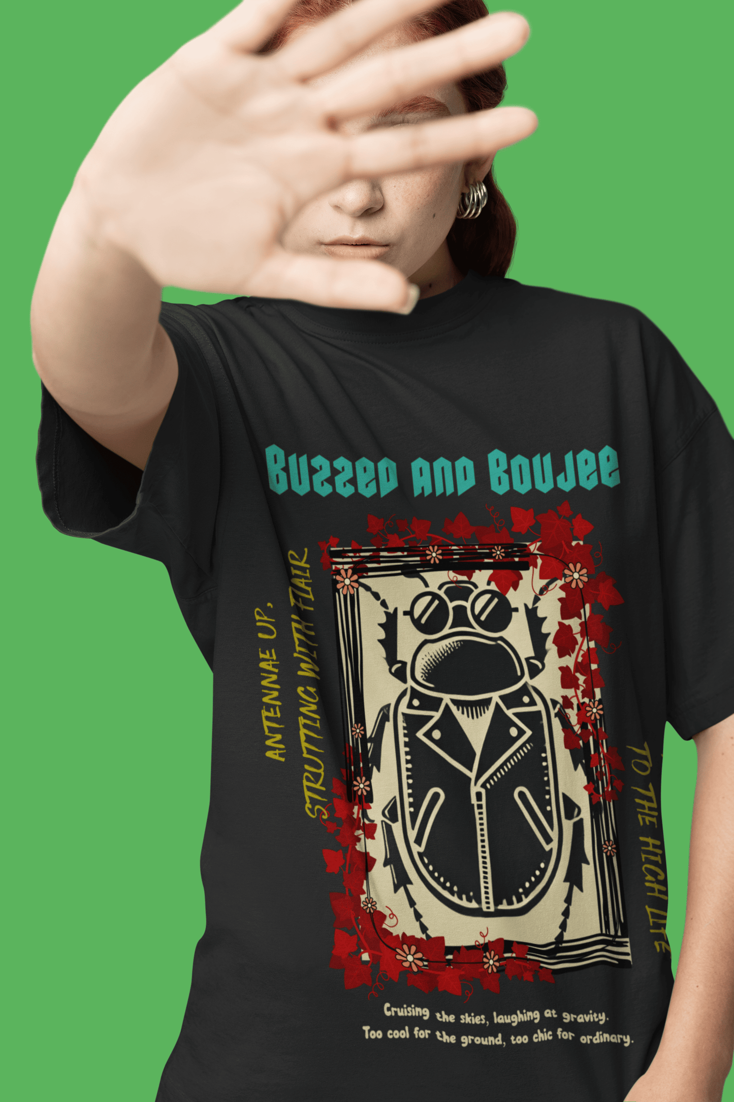 Buzzed and Boujee Oversized T-Shirt | The OddBall Wagon