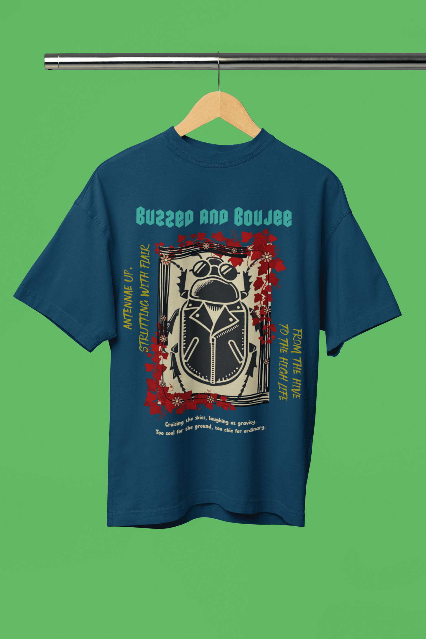 Buzzed and Boujee Oversized T-Shirt | The OddBall Wagon