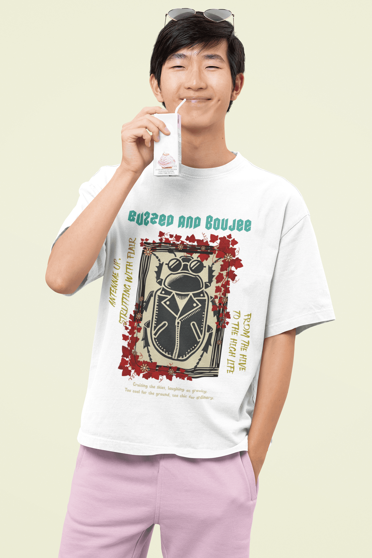 Buzzed and Boujee Oversized T-Shirt | The OddBall Wagon